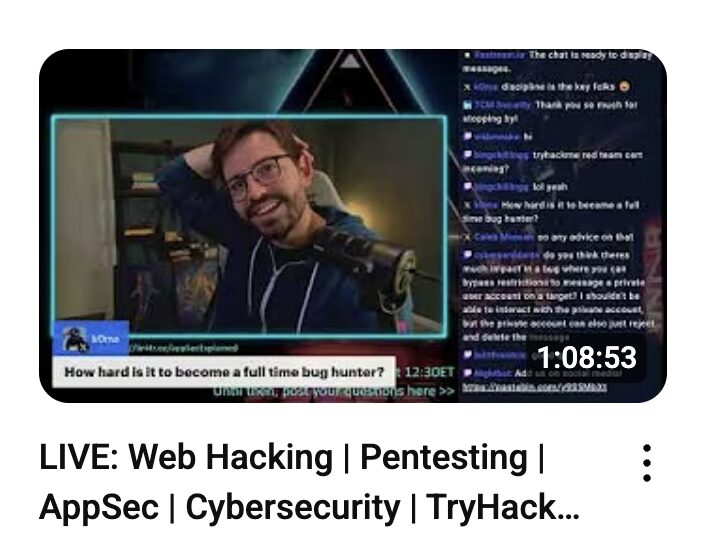 screengrab from livestream on youtube